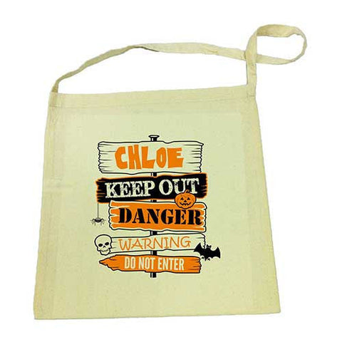 Keep OutHalloween Calico Tote Bag