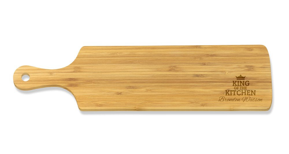 King of the Kitchen Long Bamboo Serving Board