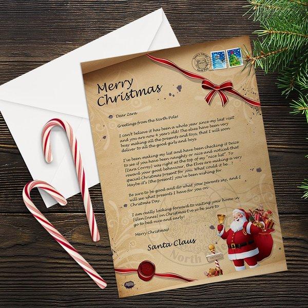 Old Fashioned Santa Letter