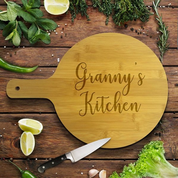 Kitchen Round Bamboo Serving Board