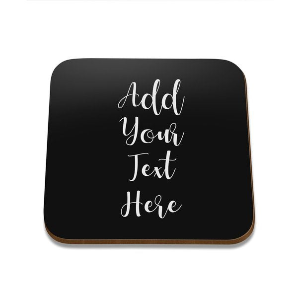 Add Your Own Message Square Coaster - Set of 4