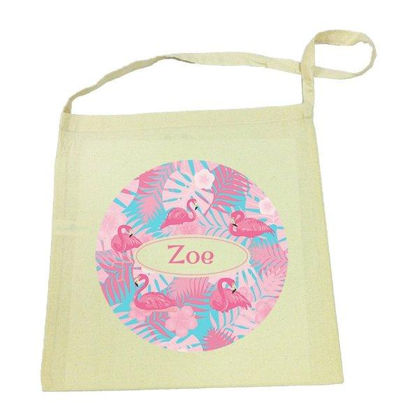 Flamingo Calico Tote Bag