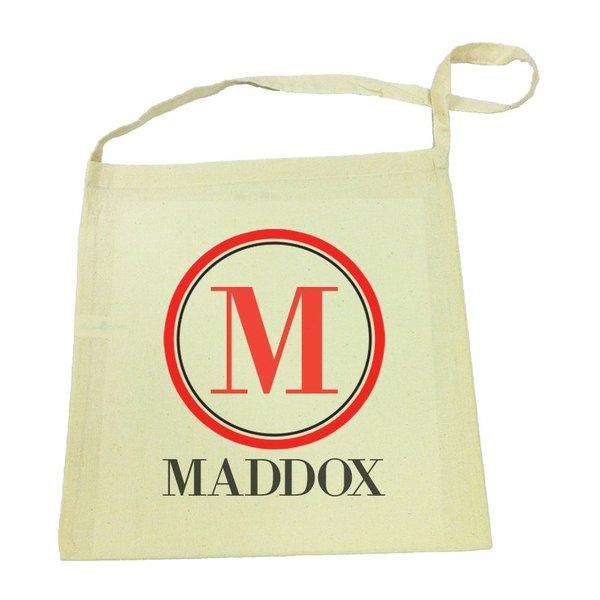 Monogram Calico Tote Bag