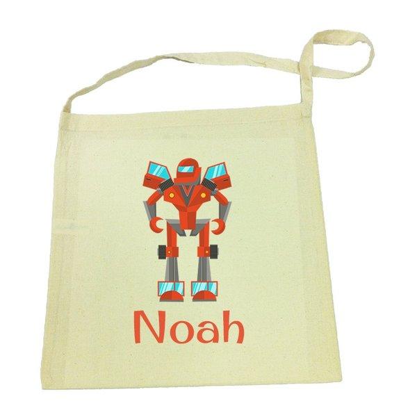 Robot Calico Tote Bag