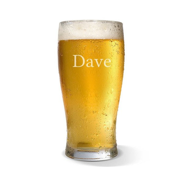 Name Standard 425ml Beer Glass