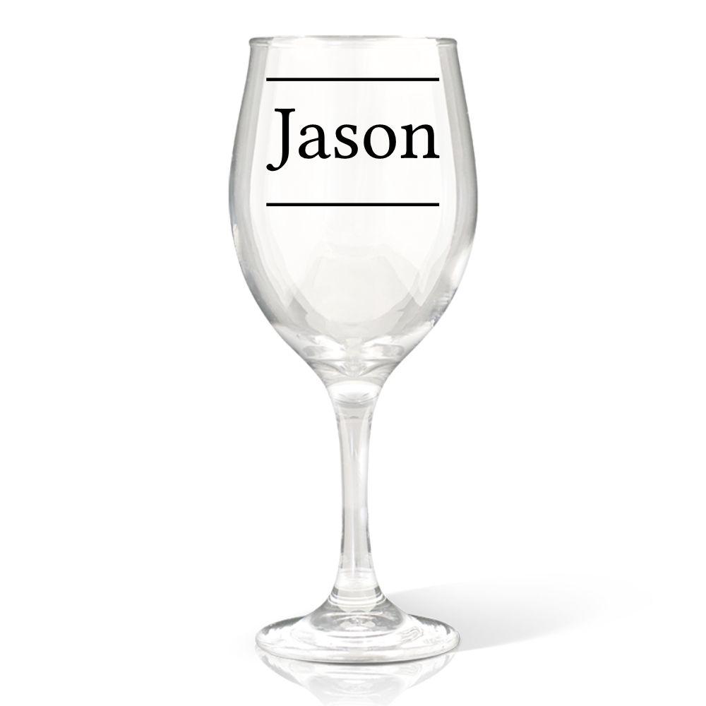 Name Wine Glass