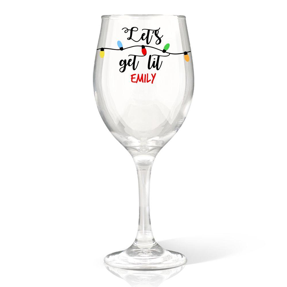 Get Lit Wine Glass