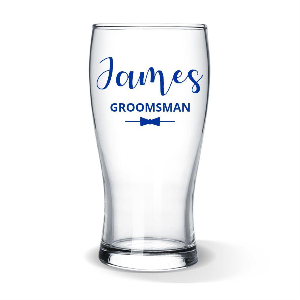 Groomsman Standard Beer Glass