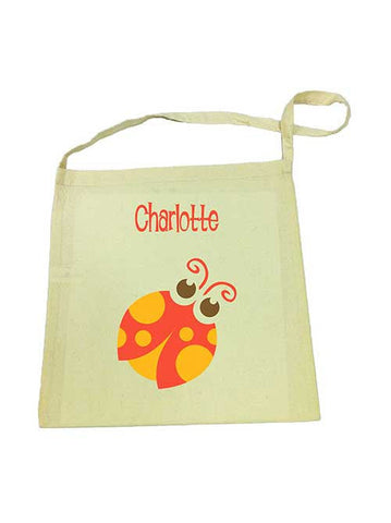 Calico Tote Bag - Red Beetle