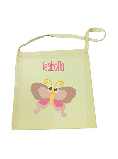 Calico Tote Bag - Brown Butterfly