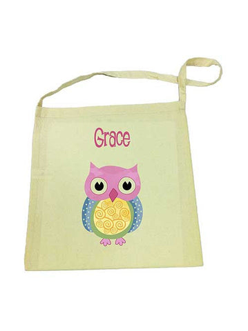 Calico Tote Bag - Pink Owl