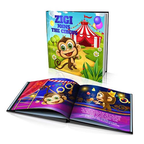 Large Hard Cover Story Book - Joins the Circus
