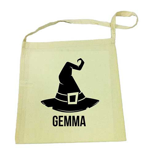 Witches Hat Halloween Calico Tote Bag