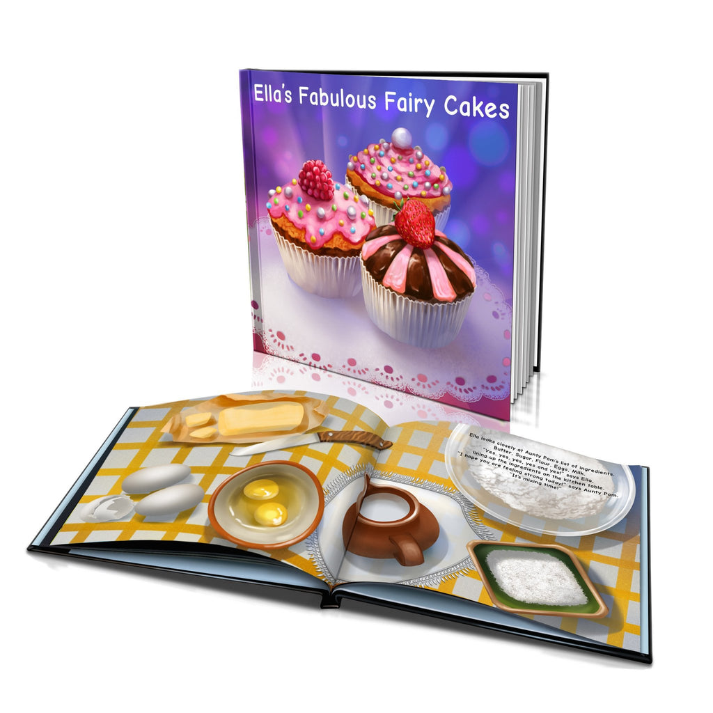 Large Hard Cover Story Book - Fabulous Fairy Cakes
