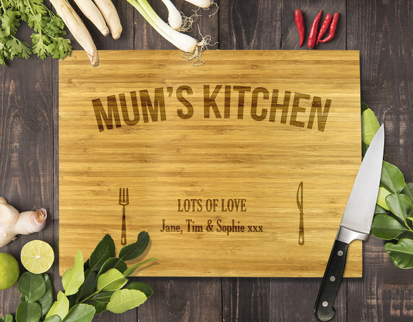 Mother&#39;s Day Bamboo Cutting Boards