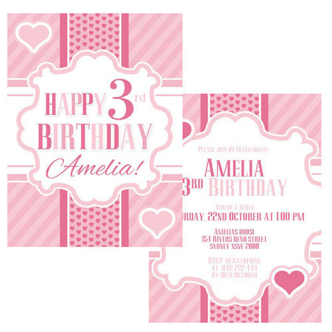 Pink Party Invitation