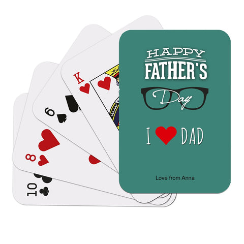 Dad Glass Playing Cards