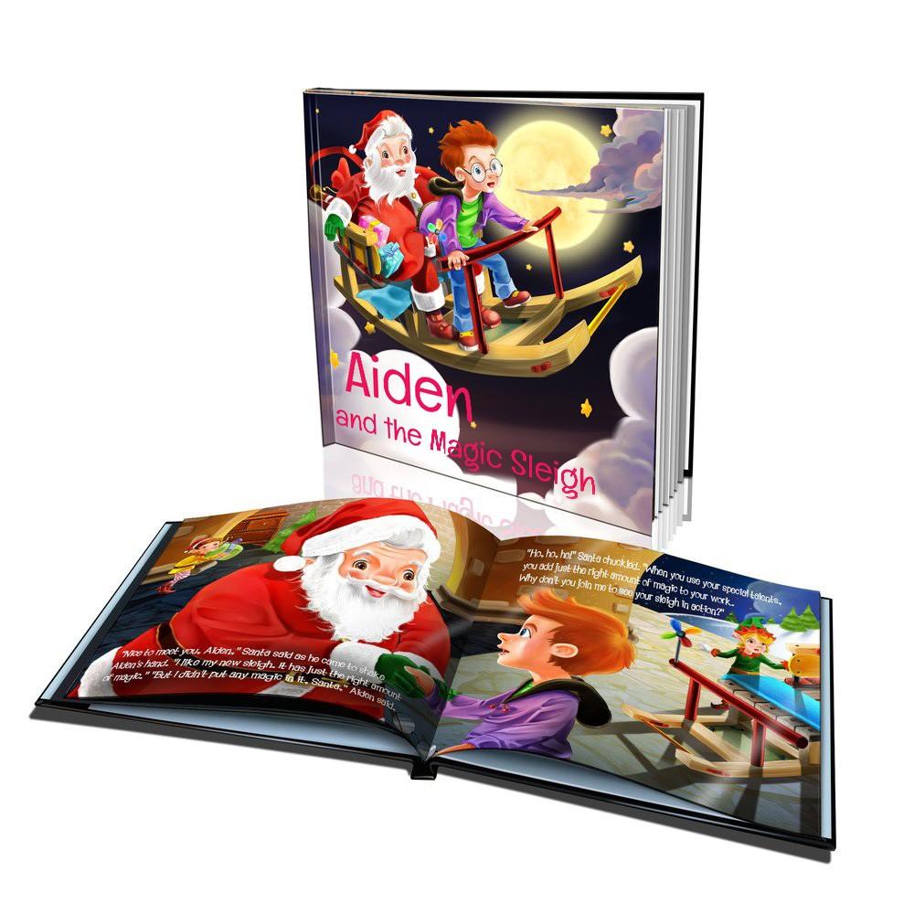 Large Hard Cover Story Book - The Magic Sleigh