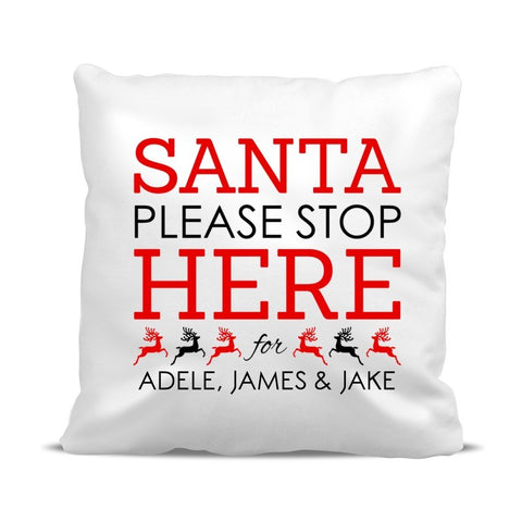 Santa Stop Classic Cushion Cover