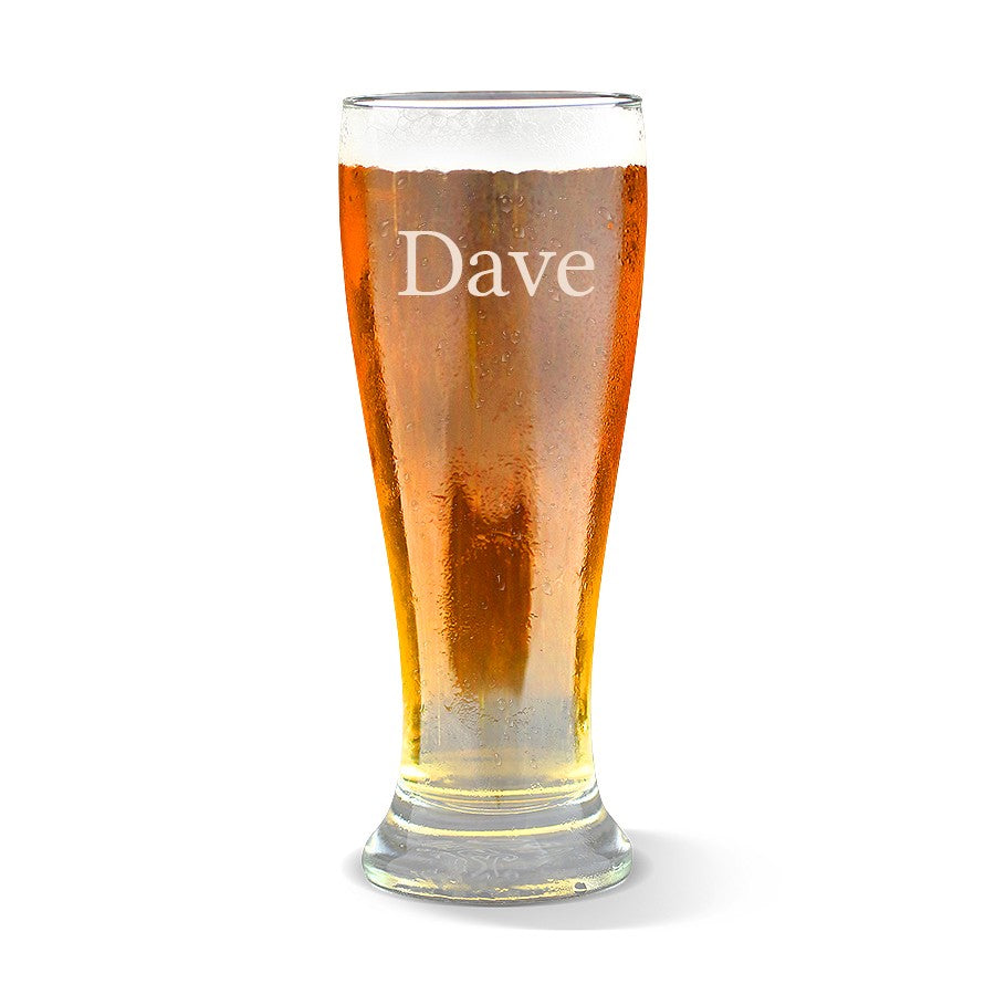 Name Premium 285ml Beer Glass