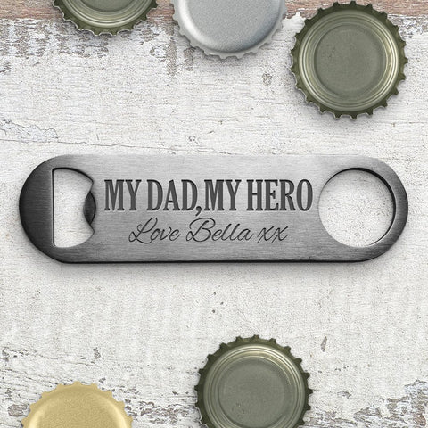 My Hero Engraved Bottle Opener