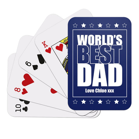 World's Best Dad Playing Cards