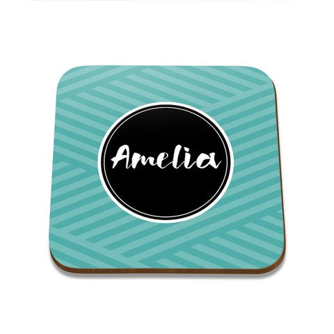 Name Square Coaster - Set of 4