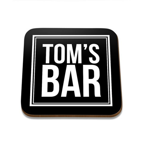 Tom's Bar Square Coaster - Set of 4