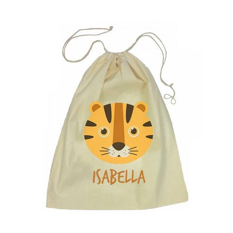 Calico Drawstring Bag - Tiger