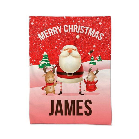 Red Santa Blanket - Medium