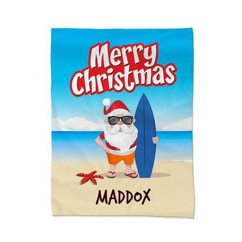 Santa Beach Blanket - Medium