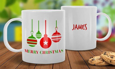 Bauble White Plastic Mug