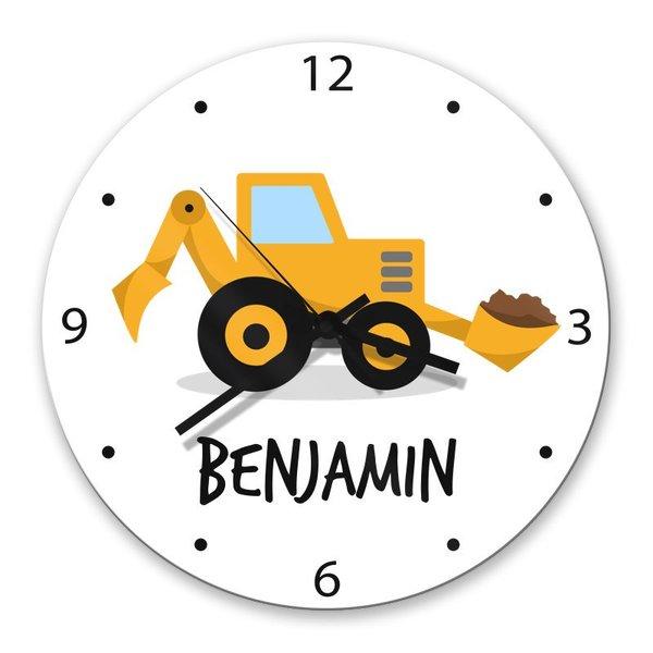 Little Digger Glass Clock