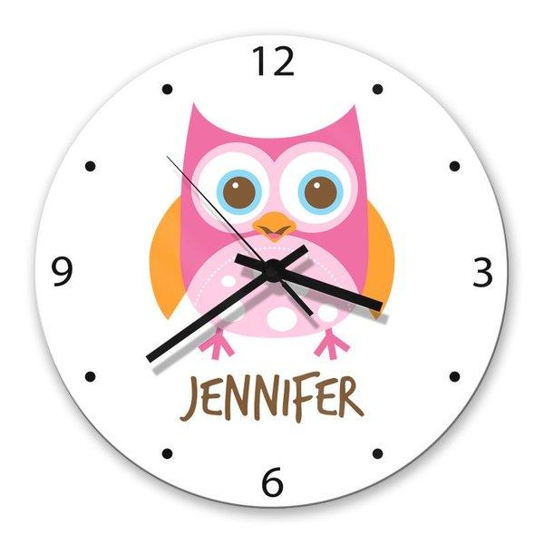 Owl Glass Clock