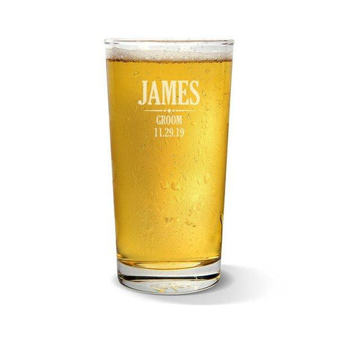 Groom Pint Glass