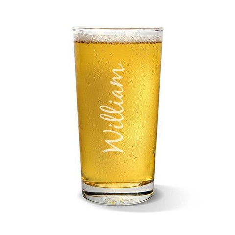 Name Vertical Pint Glass