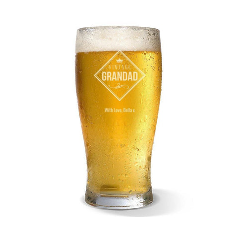 Best Grandad Standard 425ml Beer Glass