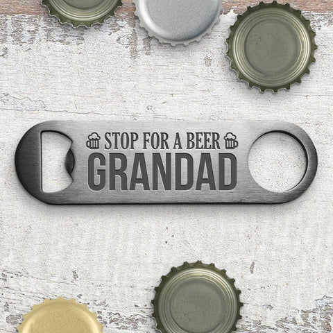 Stop Engraved Bottle Opener