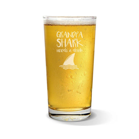 Shark Pint Glass
