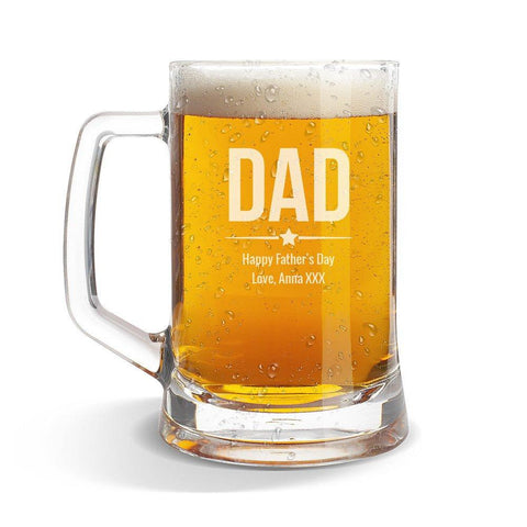 Dad Glass Beer Mug