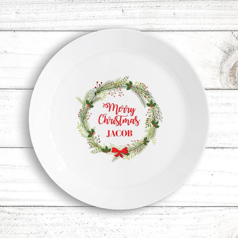 Christmas Wreath Kids' Plate