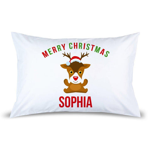 Cute Reindeer Pillow Case