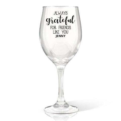 Grateful Wine Glass