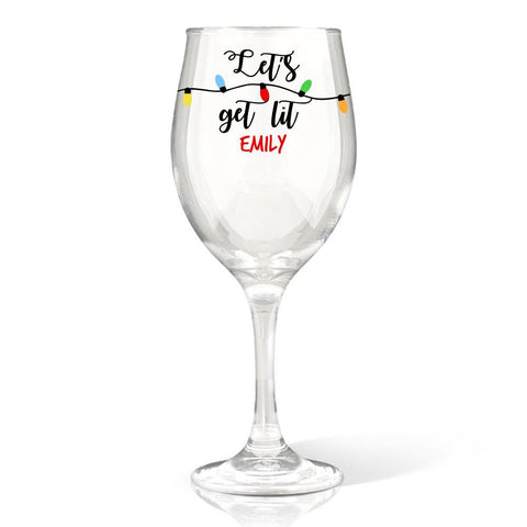 Get Lit Wine Glass