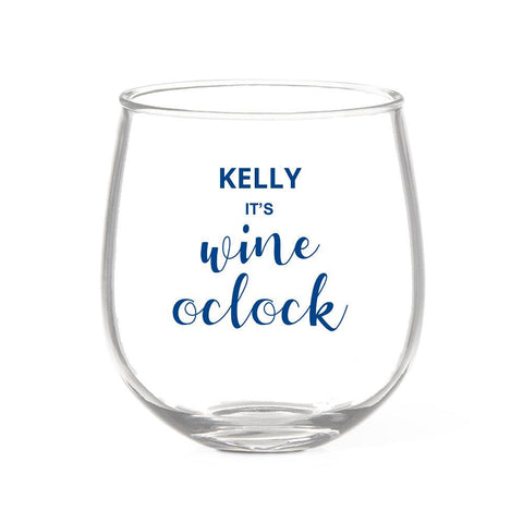 Wine Time Stemless Wine Glass