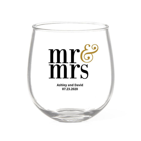 Married Stemless Wine Glass (Temporarily Out of Stock)