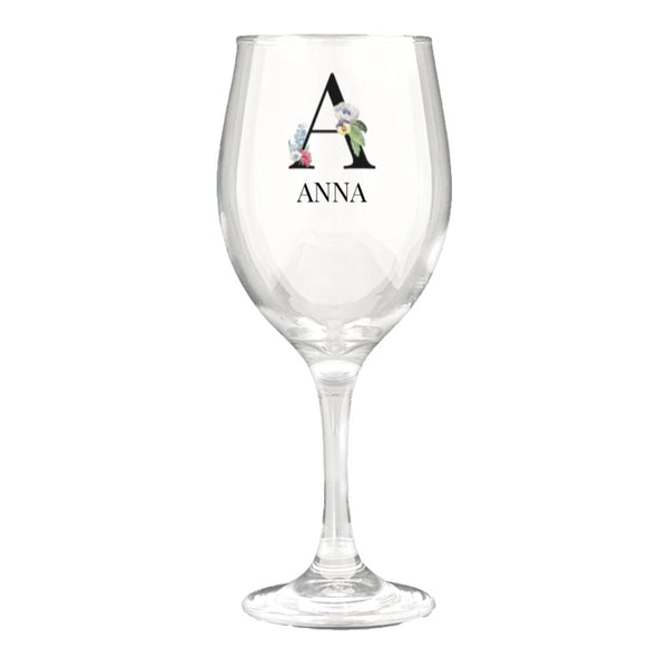 Colour Printed Wine Glasses