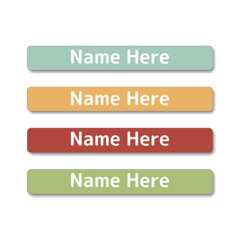 Earthy Mini Name Labels 40pk