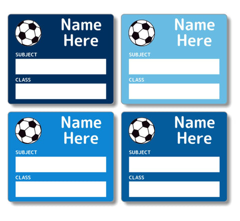 Soccer Ball School Book Labels 16pk