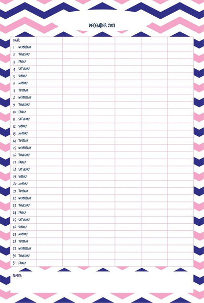 Chevron A3 Family Planner